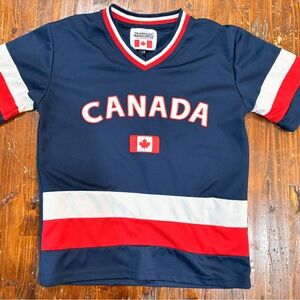 Canada Kids Jersey - Navy and Red Size Large